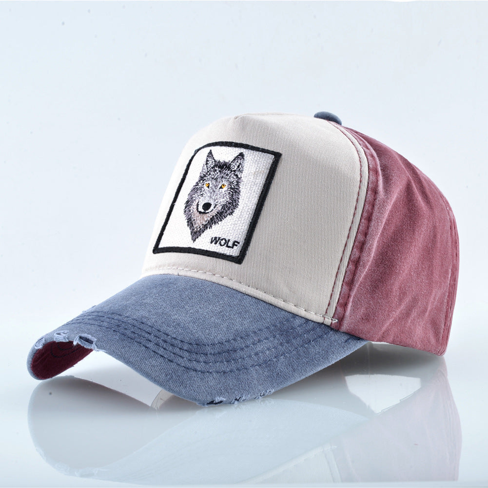 Wholesale Vintage Cotton Embroidered Animal Baseball Cap ACC-HT-DSM002
