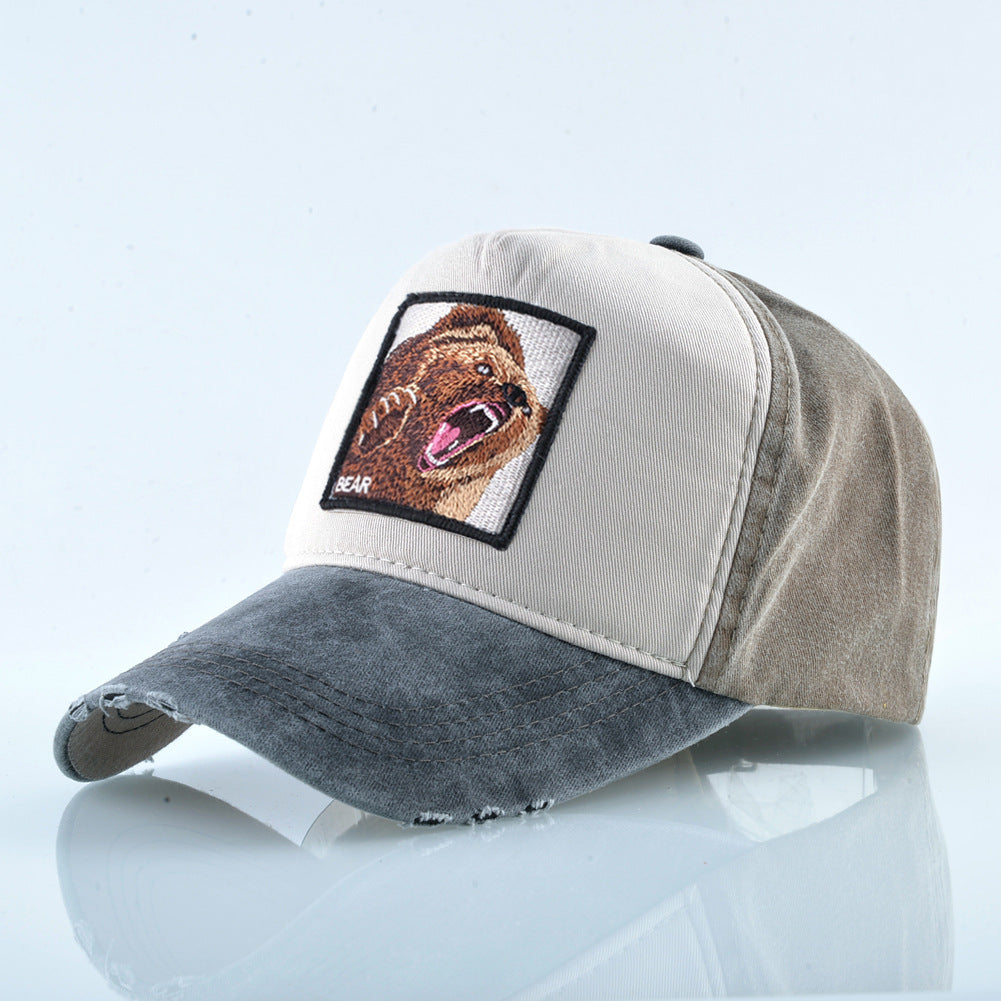Wholesale Vintage Cotton Embroidered Animal Baseball Cap ACC-HT-DSM002