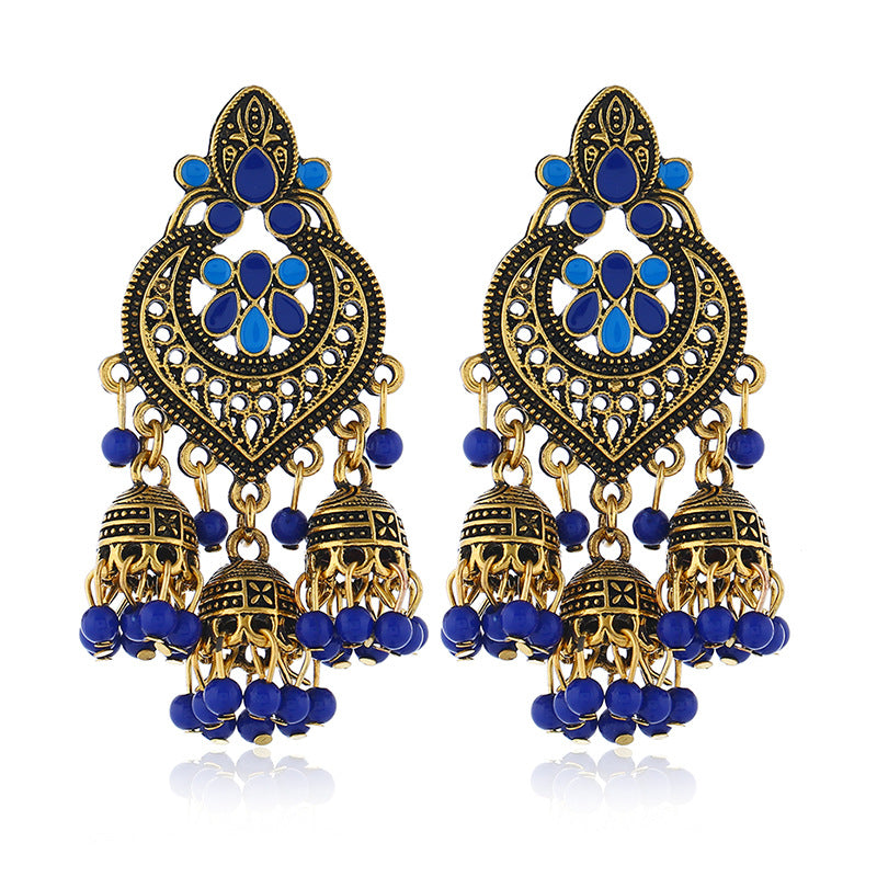 Wholesale Tassel Bohemian Alloy Earrings ACC-ES-KaiQing003