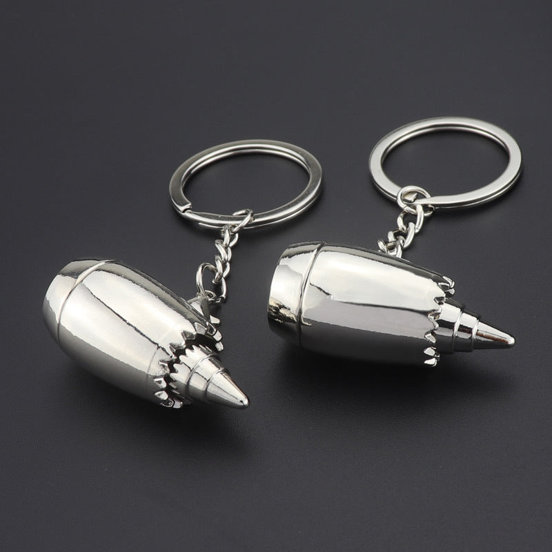 Wholesale Aircraft Engine Gift Metal Keychain