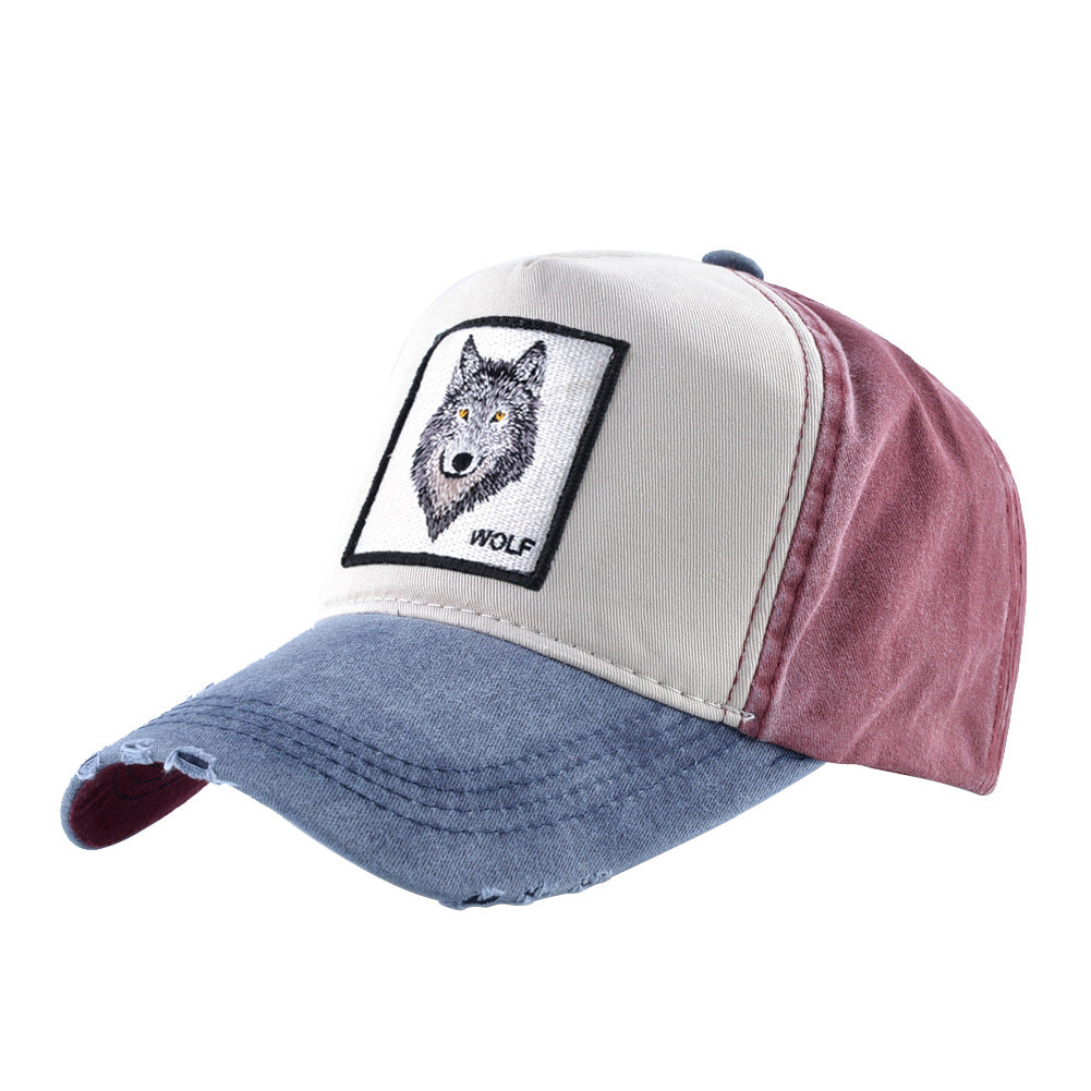 Wholesale Vintage Cotton Embroidered Animal Baseball Cap ACC-HT-DSM002