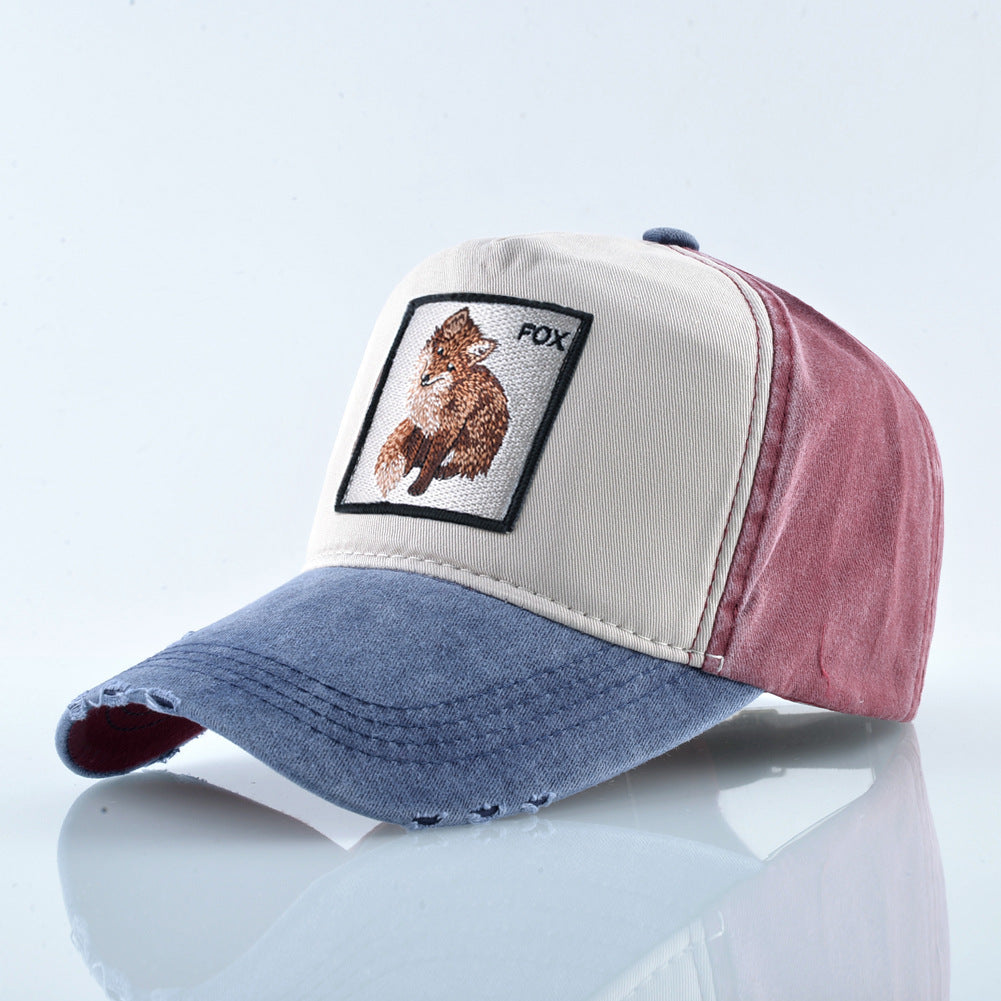 Wholesale Vintage Cotton Embroidered Animal Baseball Cap ACC-HT-DSM002