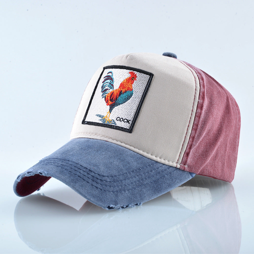 Wholesale Vintage Cotton Embroidered Animal Baseball Cap ACC-HT-DSM002