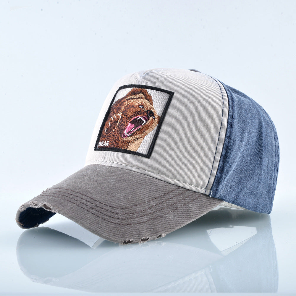 Wholesale Vintage Cotton Embroidered Animal Baseball Cap ACC-HT-DSM002