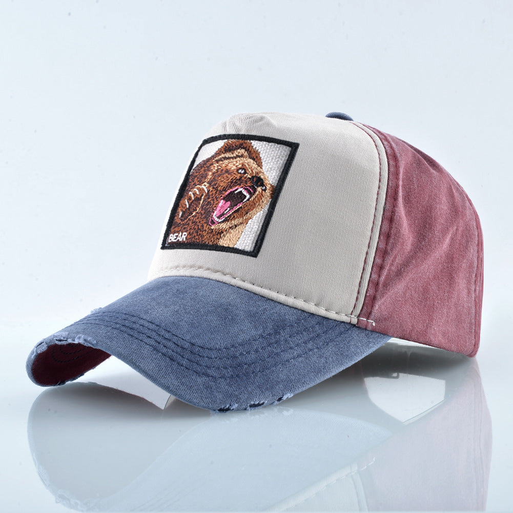 Wholesale Vintage Cotton Embroidered Animal Baseball Cap ACC-HT-DSM002