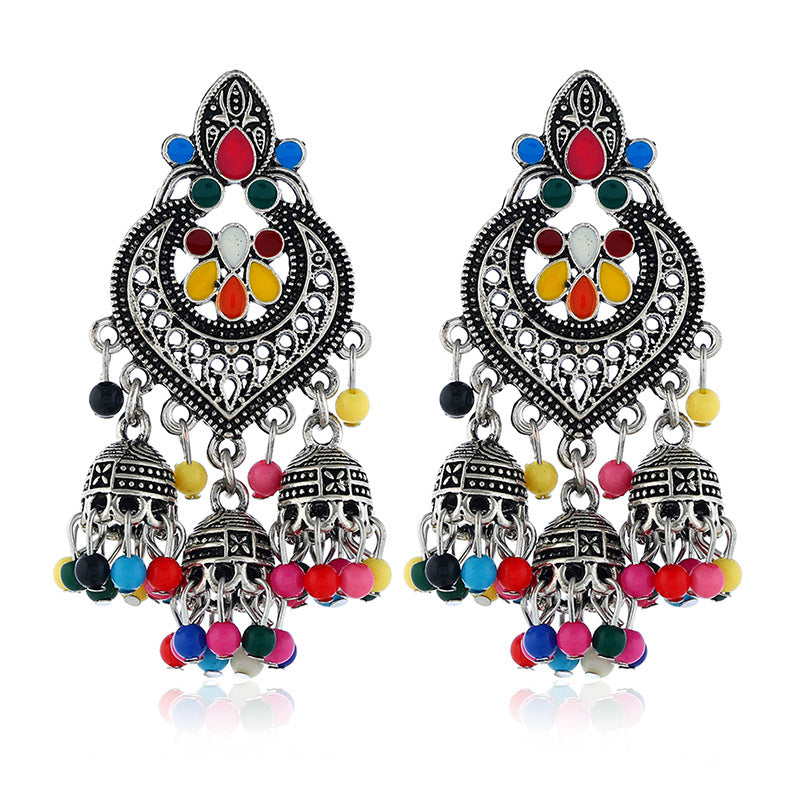Wholesale Tassel Bohemian Alloy Earrings ACC-ES-KaiQing003