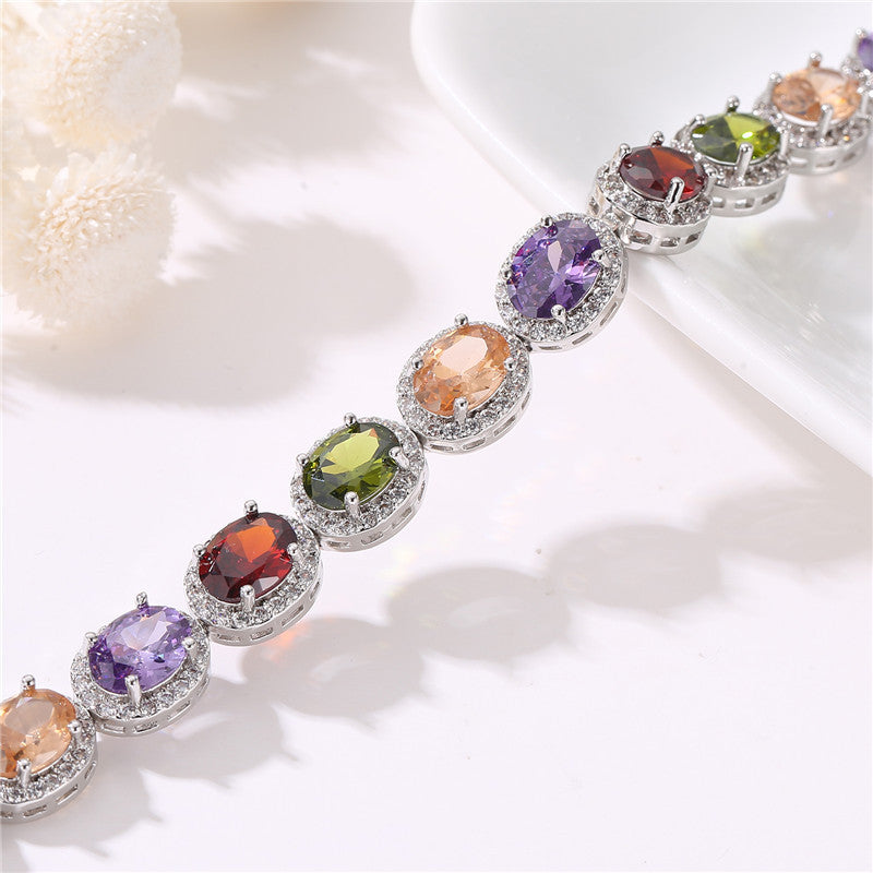 Wholesale rose gold zircon bracelet  diamond ladies bracelet