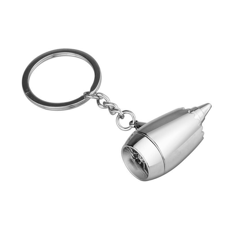 Wholesale Aircraft Engine Gift Metal Keychain