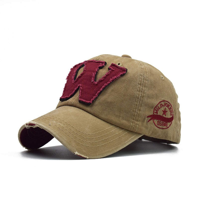 Wholesale W letter embroidered baseball cap