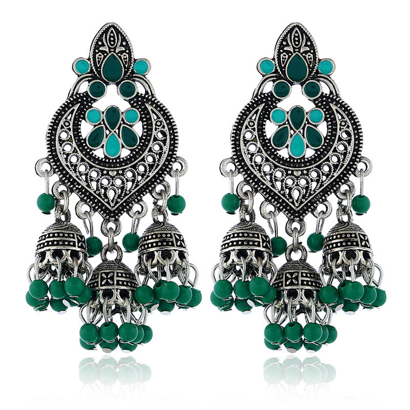 Wholesale Tassel Bohemian Alloy Earrings ACC-ES-KaiQing003