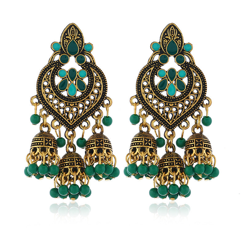 Wholesale Tassel Bohemian Alloy Earrings ACC-ES-KaiQing003