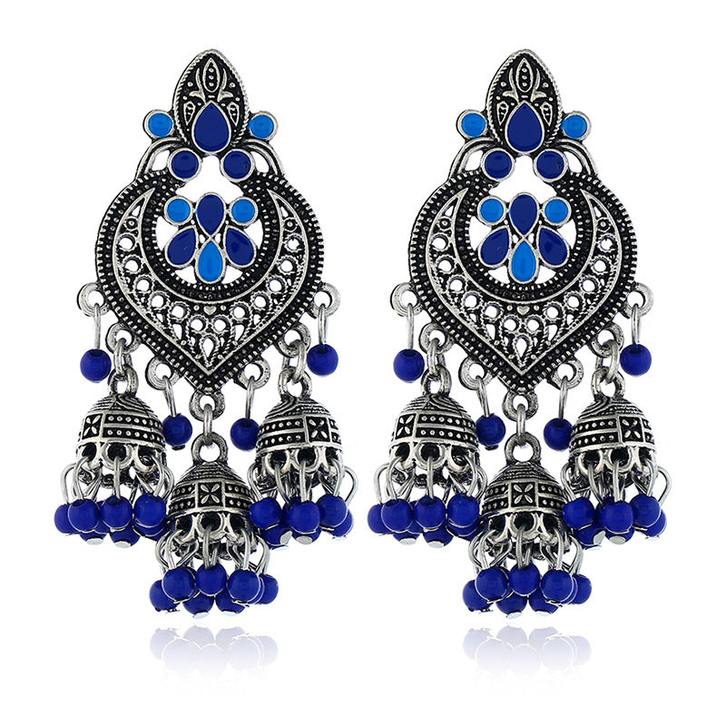 Wholesale Tassel Bohemian Alloy Earrings ACC-ES-KaiQing003