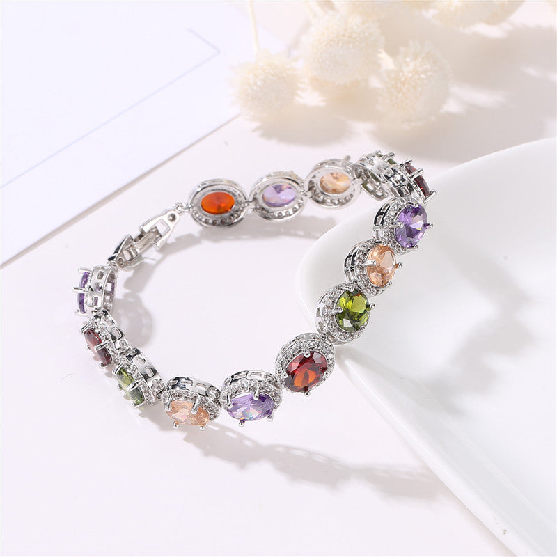 Wholesale rose gold zircon bracelet  diamond ladies bracelet