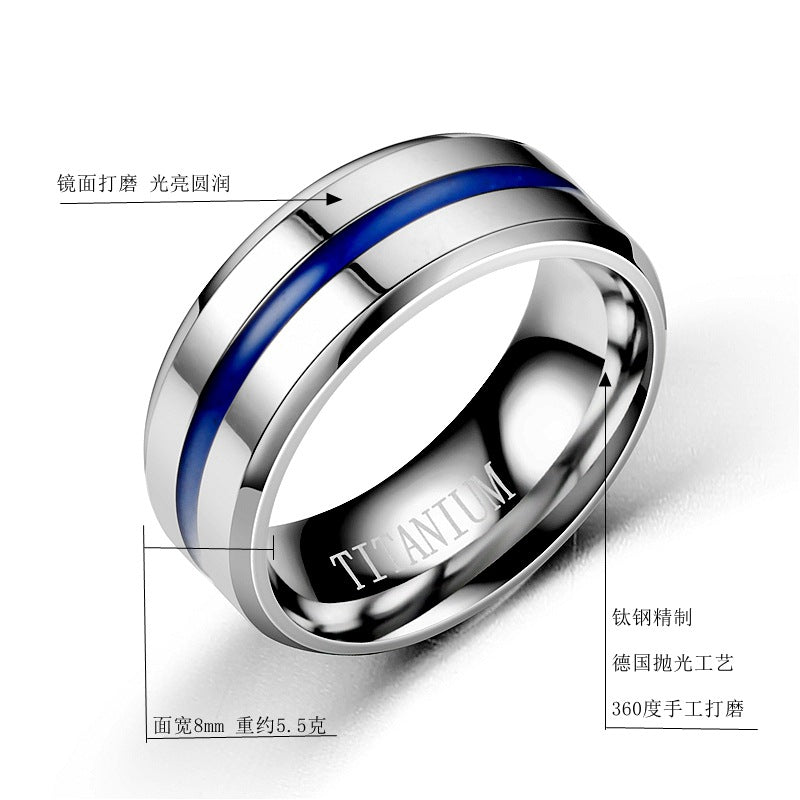 Wholesale Oil Dripping Ring Non-Fading,  Simple  Couple Ring