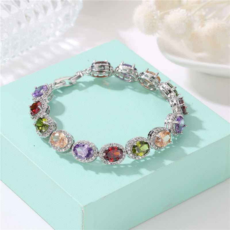 Wholesale rose gold zircon bracelet  diamond ladies bracelet