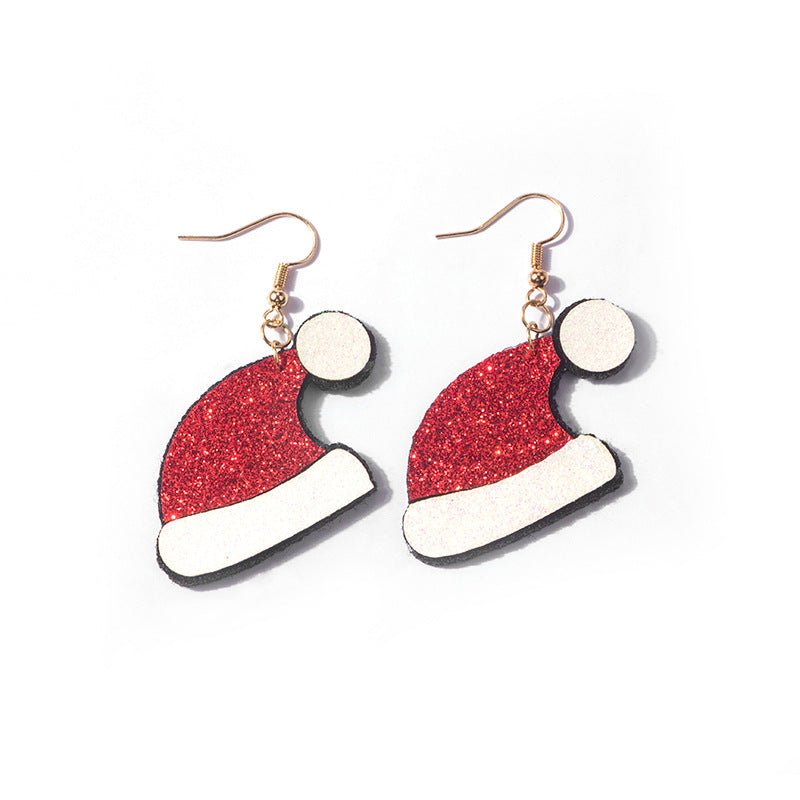 Wholesale Cartoon 3D Santa Claus Snowman Elk Earrings ACC-ES-MDD074