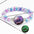 Wholesale  Luminous Twelve Constellations Rainbow Acrylic Beads Elastband Bracelet