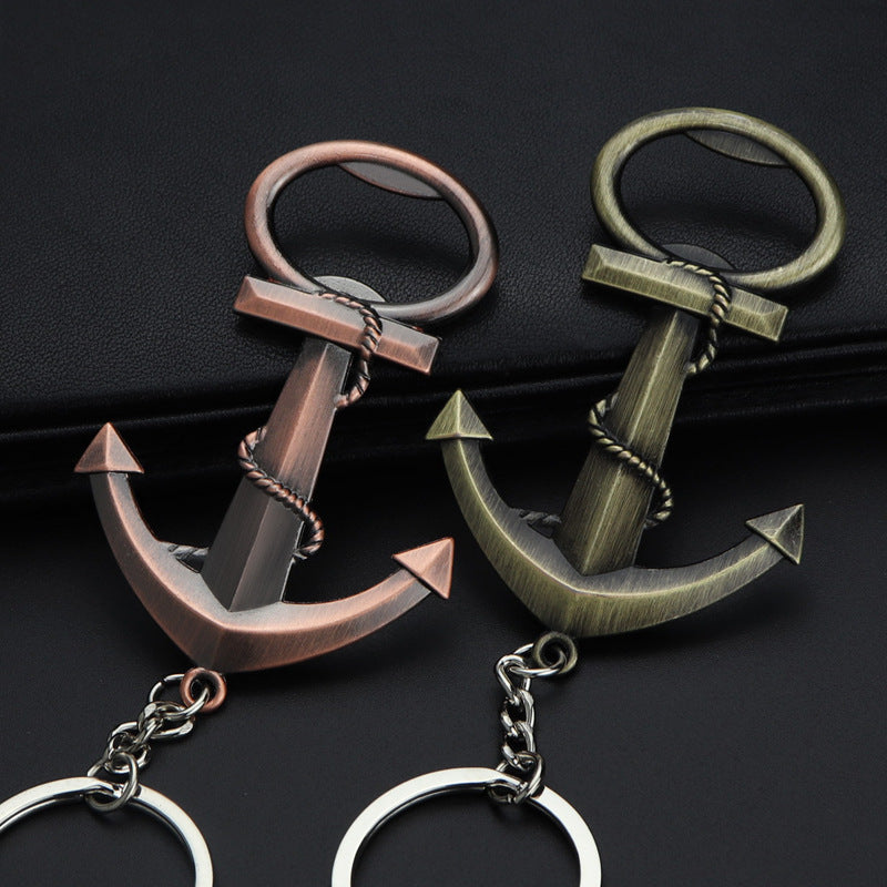 Wholesale Nautical Rudder Bottle Opener Alloy Keychain