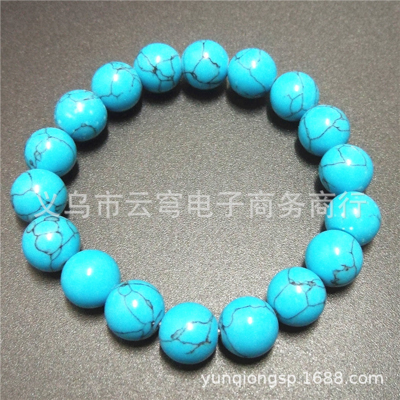 Wholesale Fashion 10mm Cat' s Eye Glass Bead Bracelet Red Candy Color Jewelry Accessory for Resale