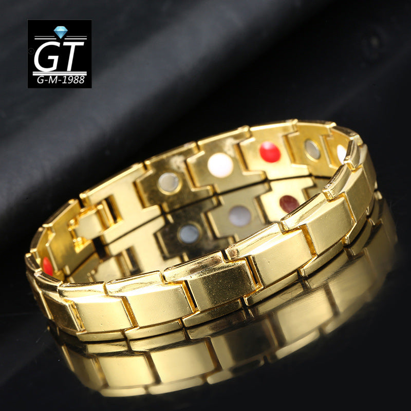 Wholesale Detachable Magnet Bracelet Alloy for Couples ACC-BT-YunJin004