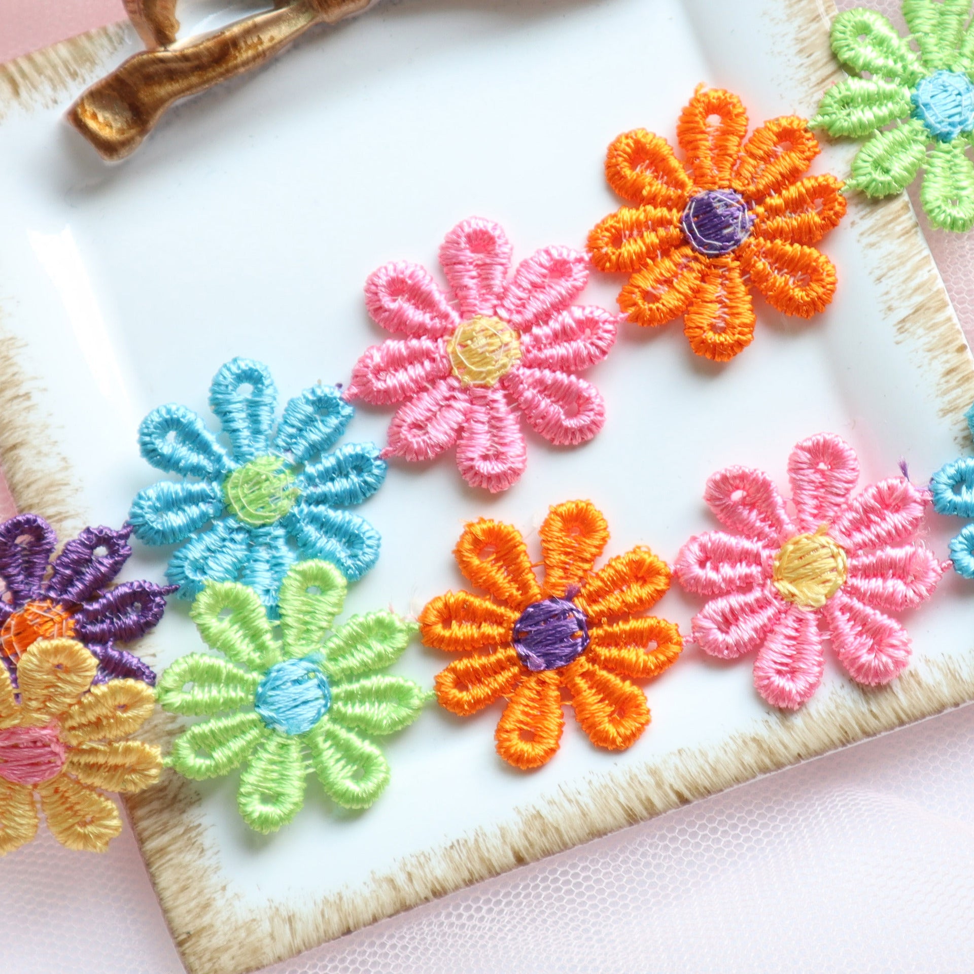 Wholesale Color Flower Neck Belt Collar choker Necklace