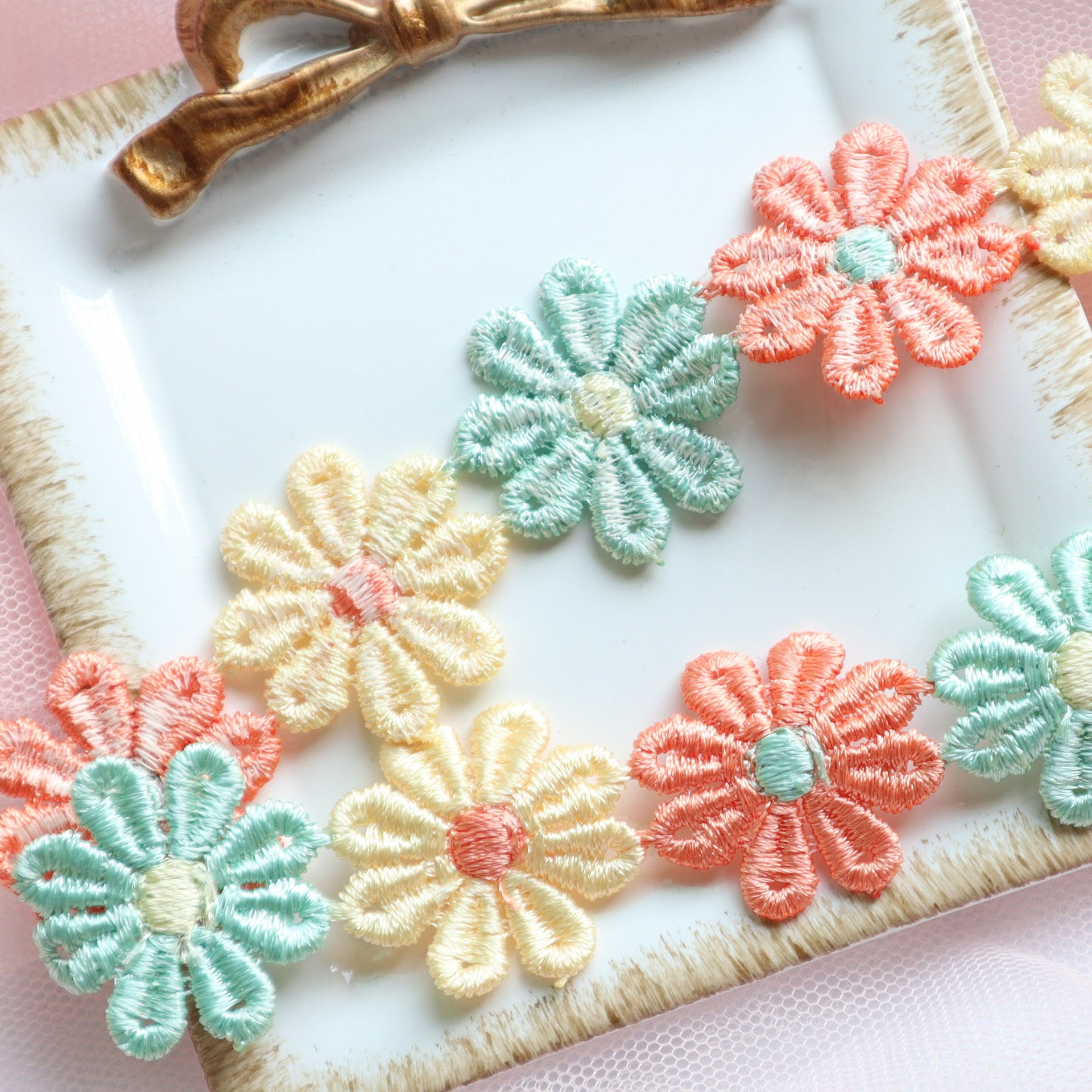 Wholesale Color Flower Neck Belt Collar choker Necklace