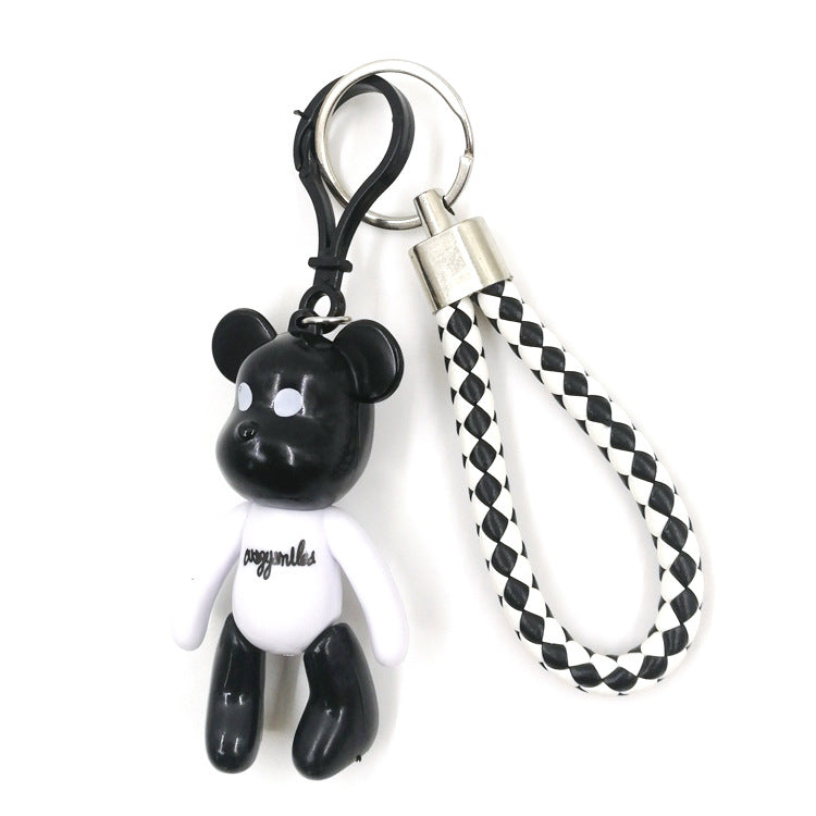 Wholesale Cartoon Bear Keychain Pu Leather Bag Ornament Keychain Creative Keychain ACC-KC-YCY009