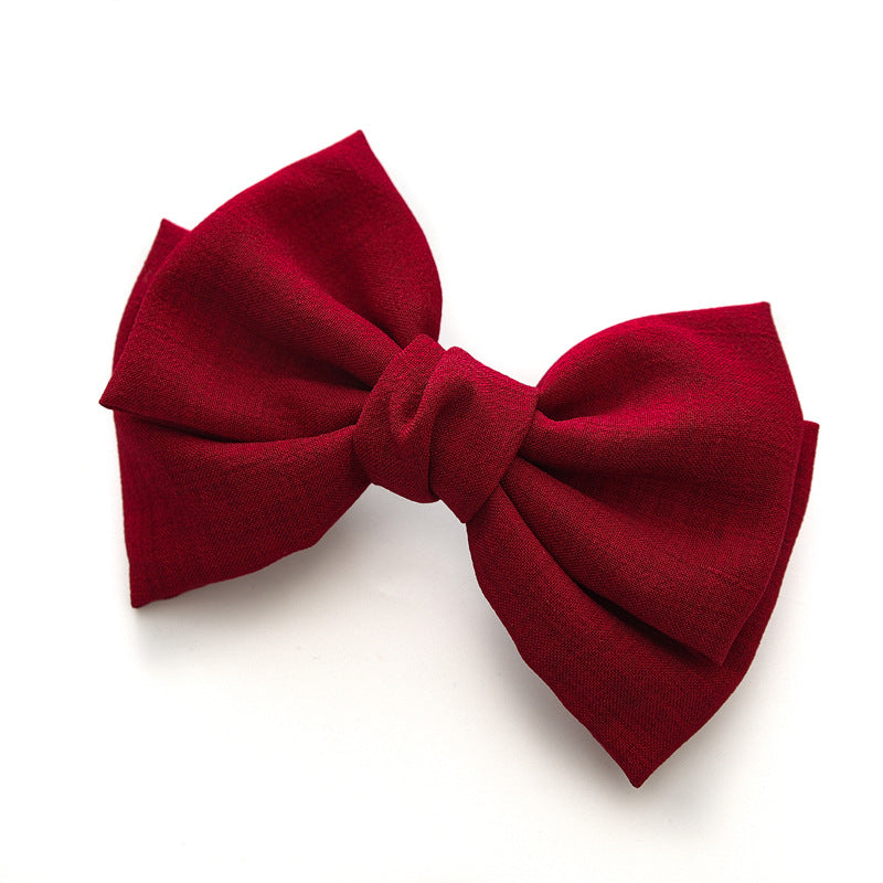Wholesale Bow Hair Clip Fabric Spring Clip Hair Accessories Hair Scrunchies ACC-HS-SanTai003