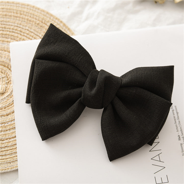 Wholesale Bow Hair Clip Fabric Spring Clip Hair Accessories Hair Scrunchies ACC-HS-SanTai003