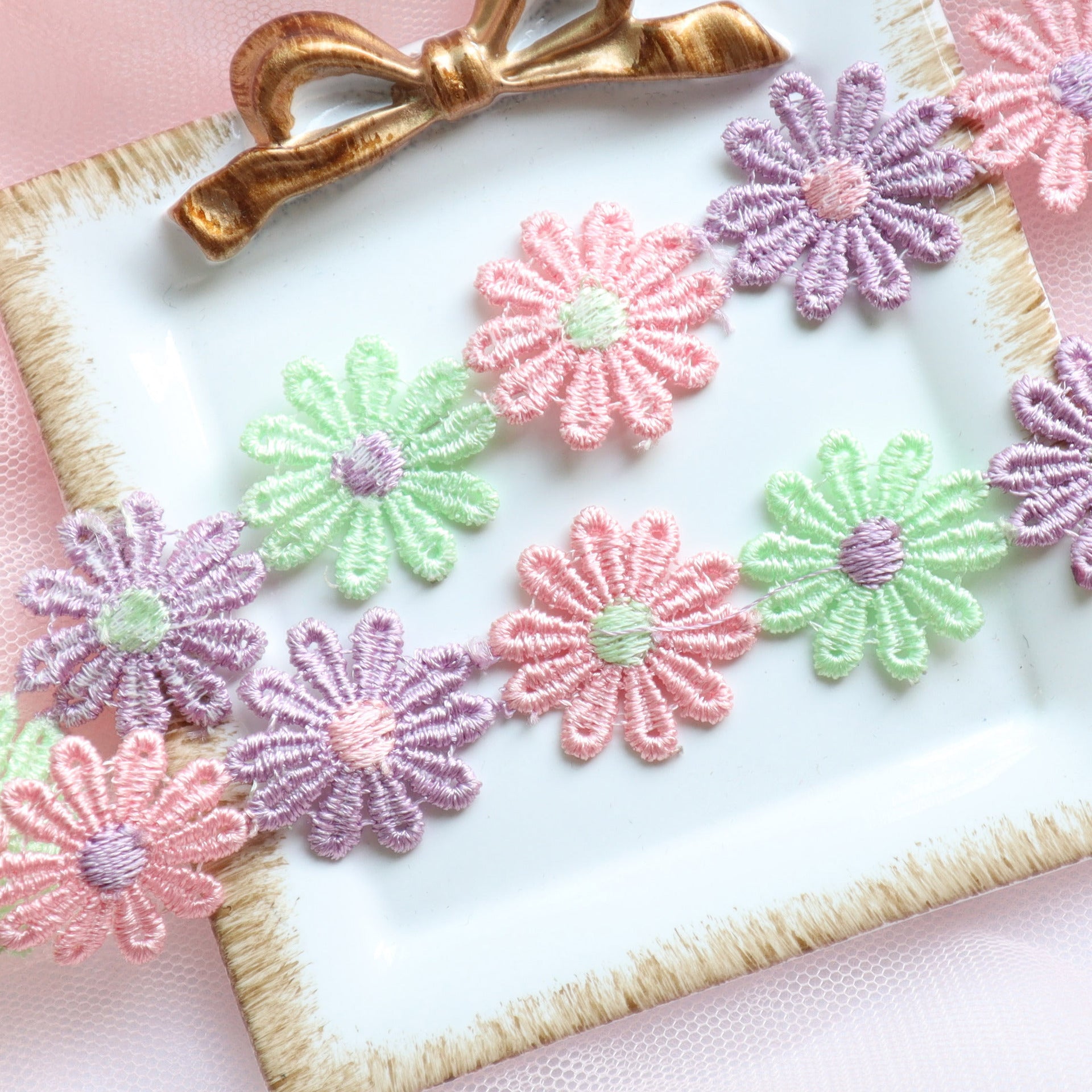 Wholesale Color Flower Neck Belt Collar choker Necklace