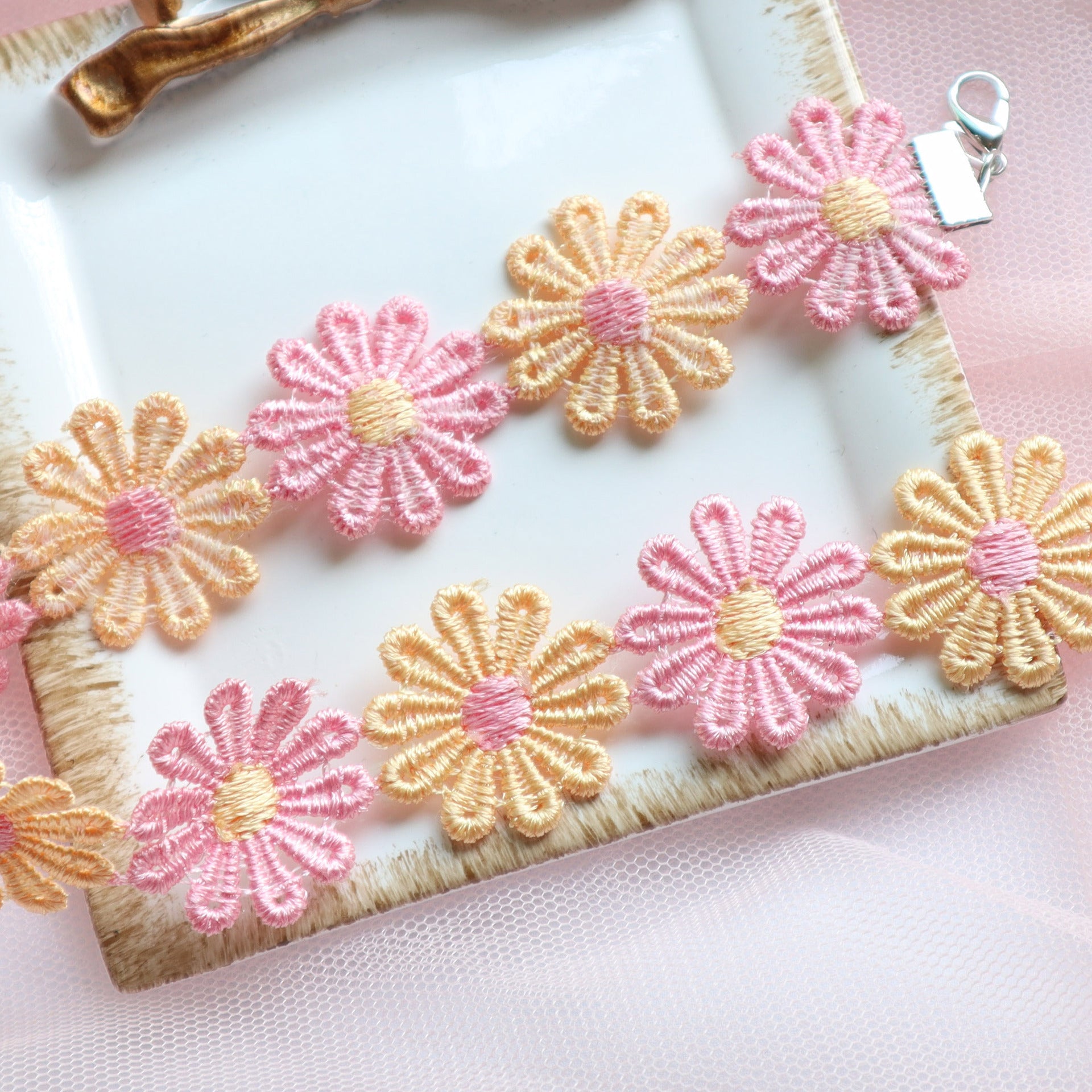 Wholesale Color Flower Neck Belt Collar choker Necklace