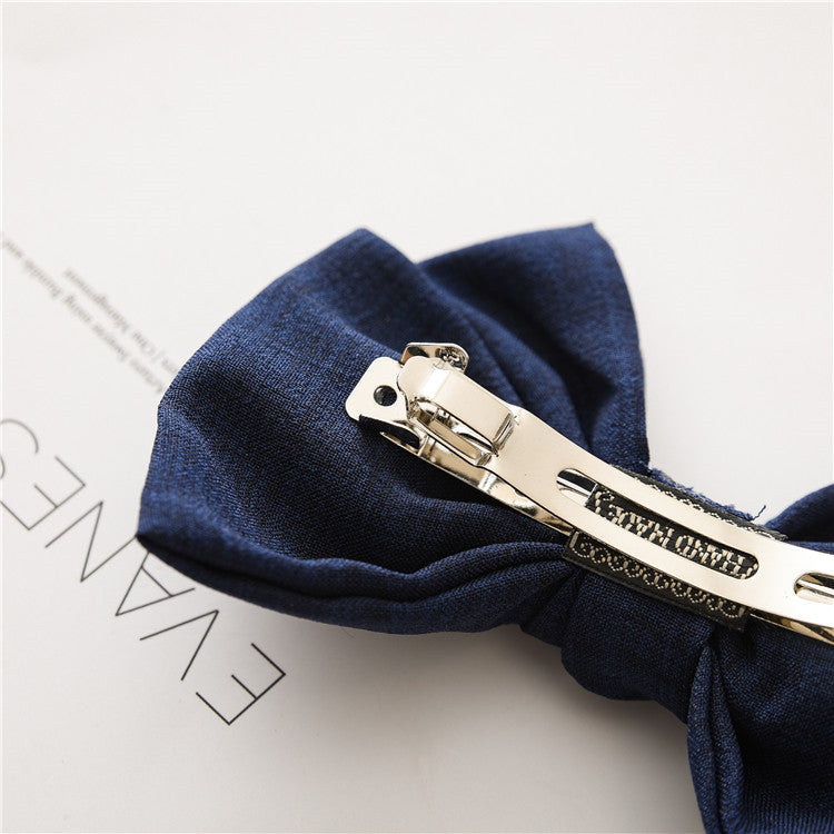 Wholesale Bow Hair Clip Fabric Spring Clip Hair Accessories Hair Scrunchies ACC-HS-SanTai003