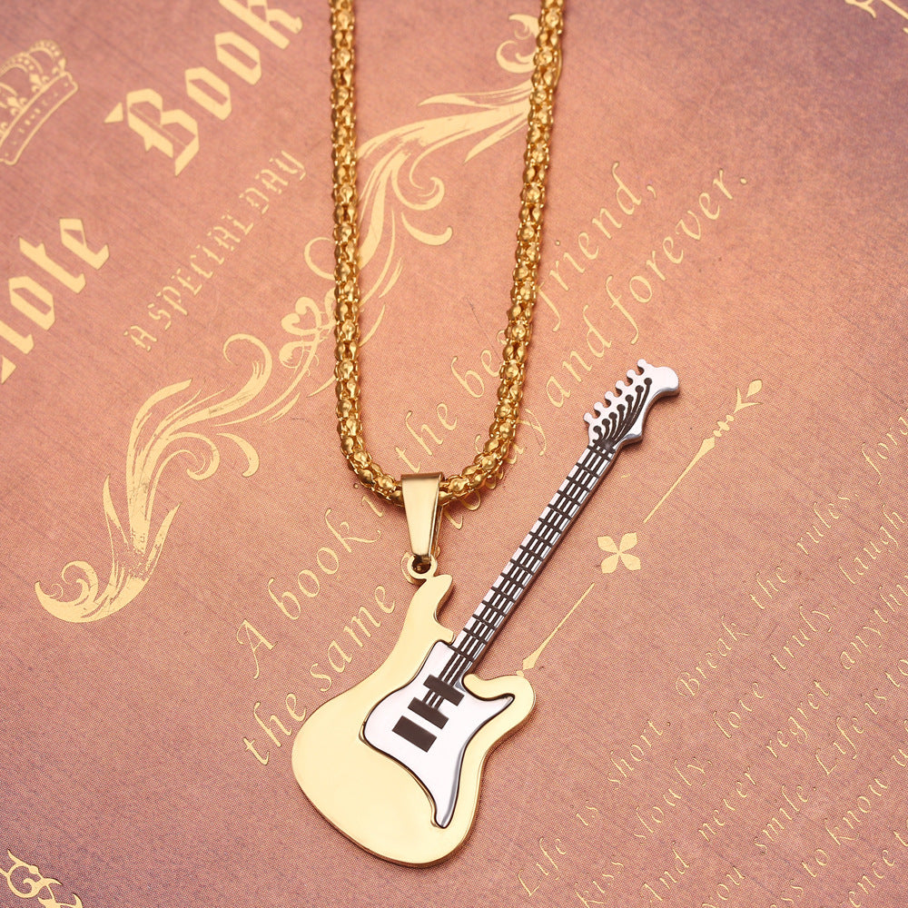 Wholesale  Violin Pendant Long Lady Diamond  Necklace