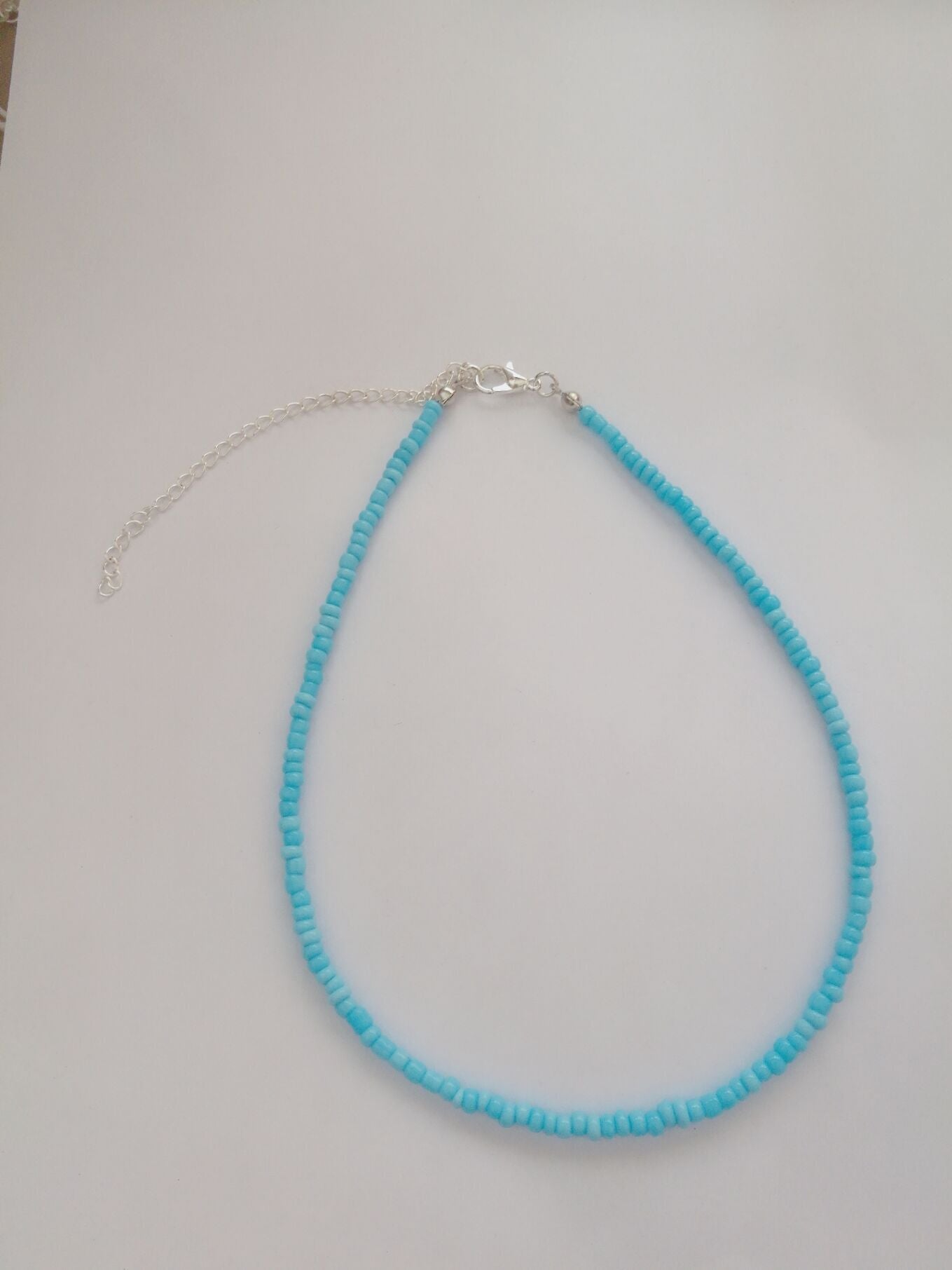 Wholesale  Bohemian Short  Handmade Color Rice Bead Necklace