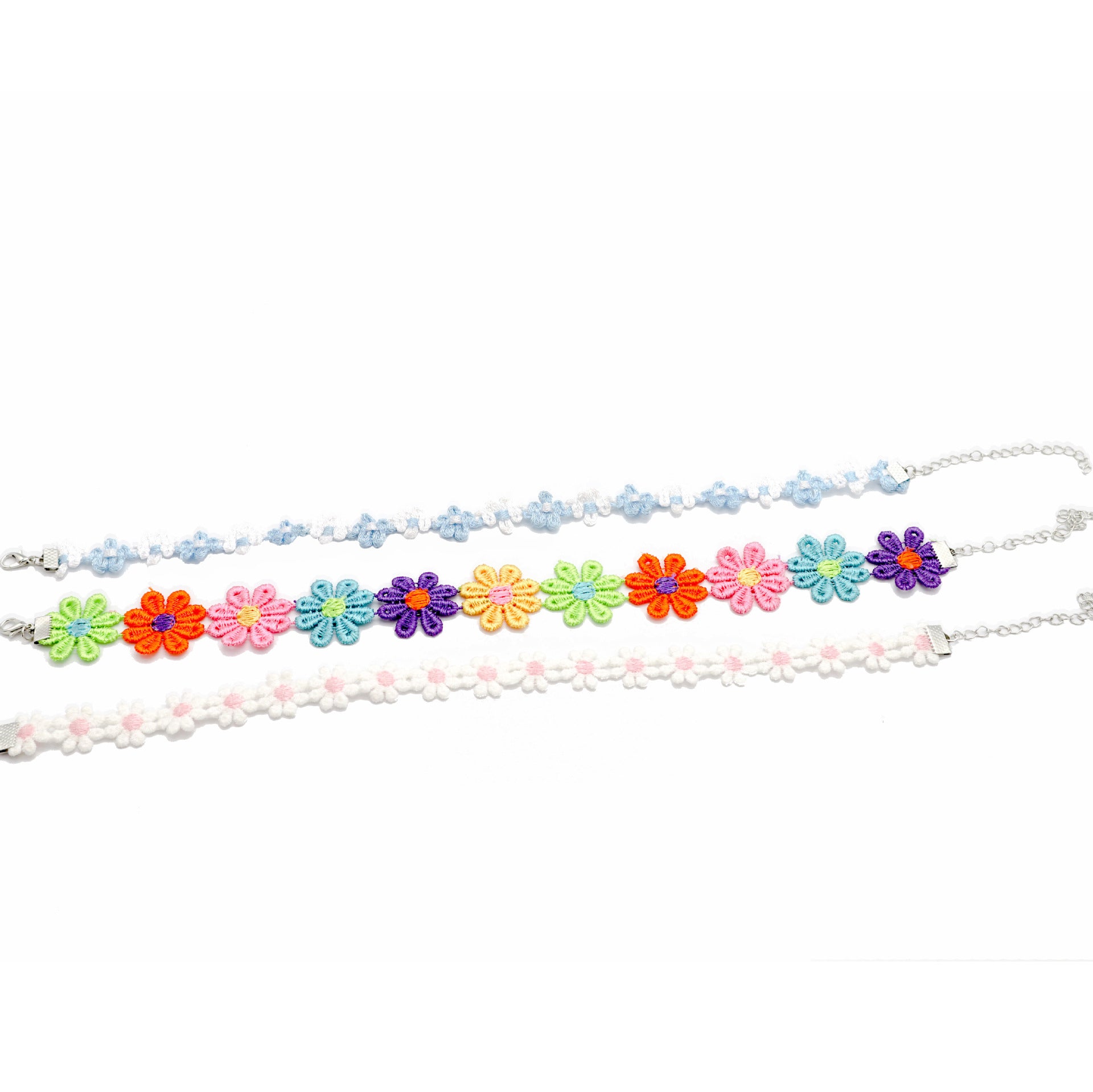 Wholesale Color Flower Neck Belt Collar choker Necklace