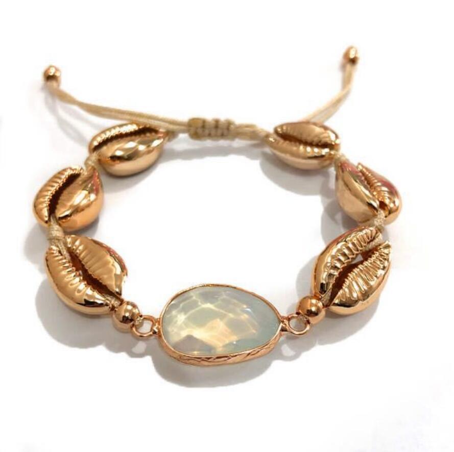 Wholesale Woven Shell Casual Style Seaside  Shell Bracelet