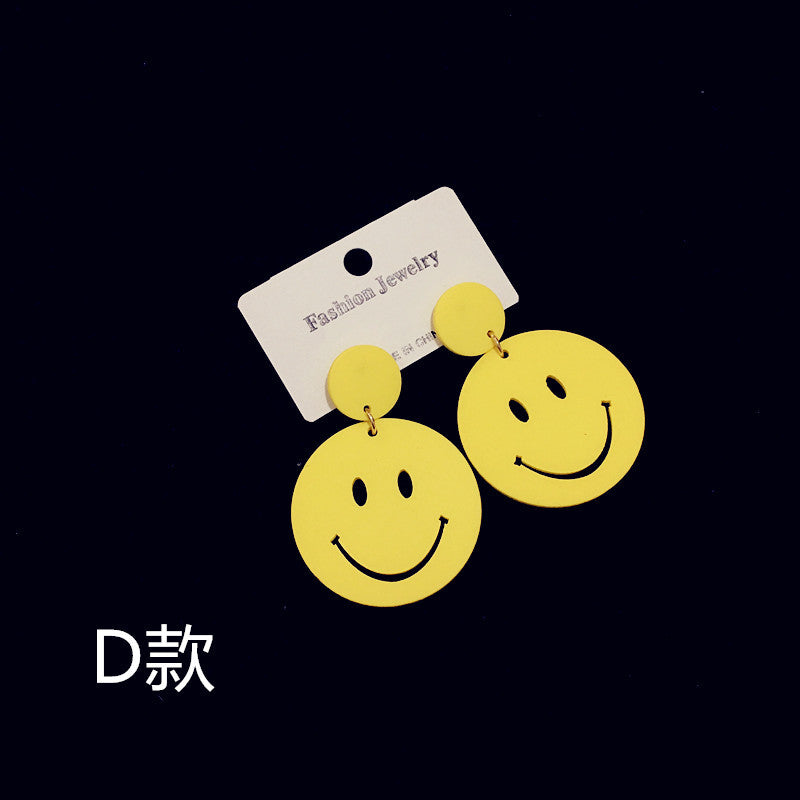 Wholesale Colorful Geometric Acrylic Flower Earrings ACC-ES-CT033