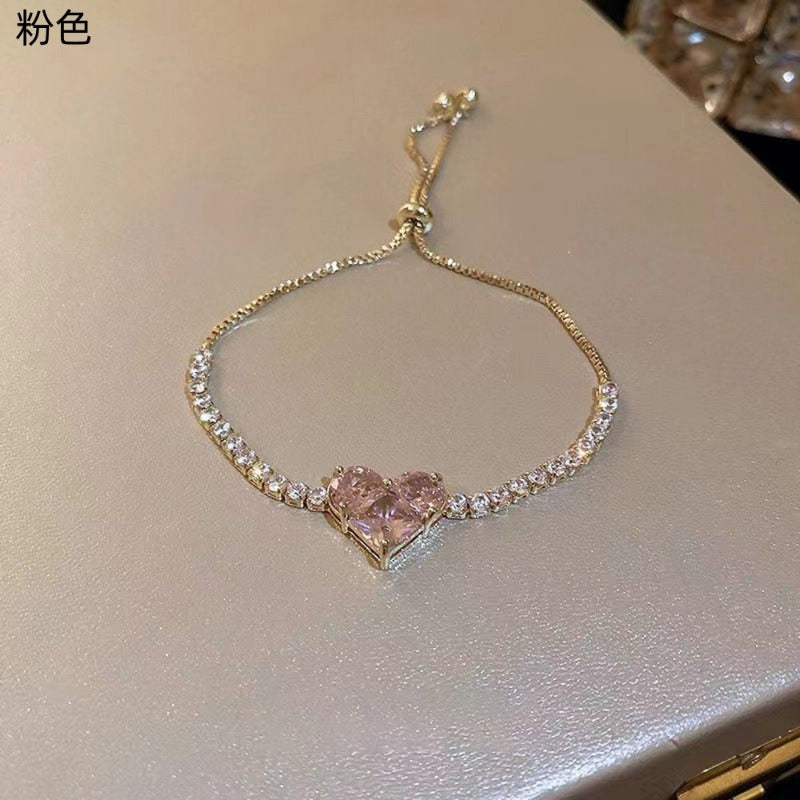 Wholesale Zircon Heart Bracelet ACC-BT-zhiyu009
