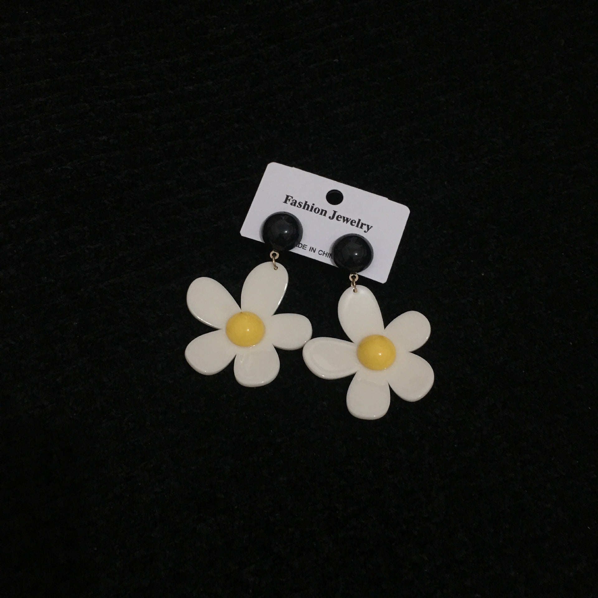 Wholesale Colorful Geometric Acrylic Flower Earrings ACC-ES-CT033