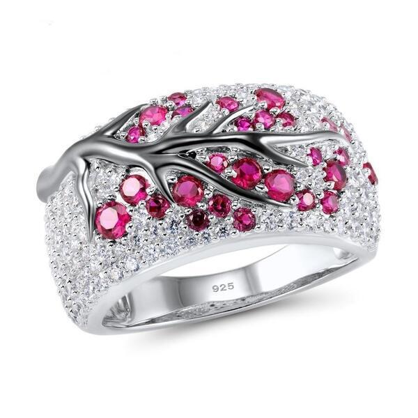 Wholesale Gold-Plated Alloy Women' s Fashion Ring,  Two-Tone Branch Design with Plum Blossom Pattern,  Trendy Decorative Jewelry for Everyday Wear or Boutique Resale
