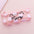 Wholesale heart pink transparent cat pencil  bag