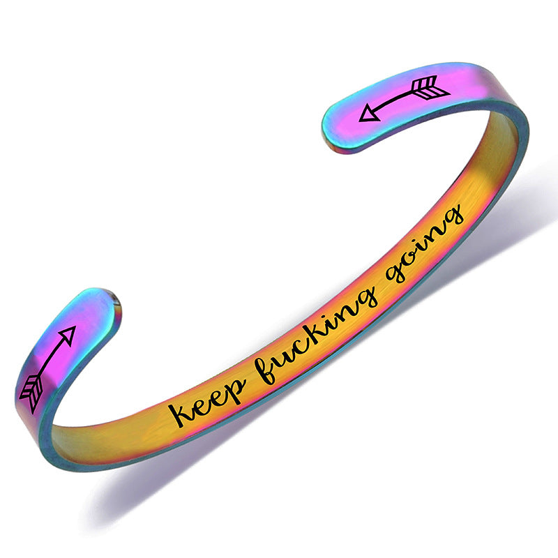 Wholesale Stainless Steel Bracelets C Shape Open Bracelet ACC-BT-Huhe002