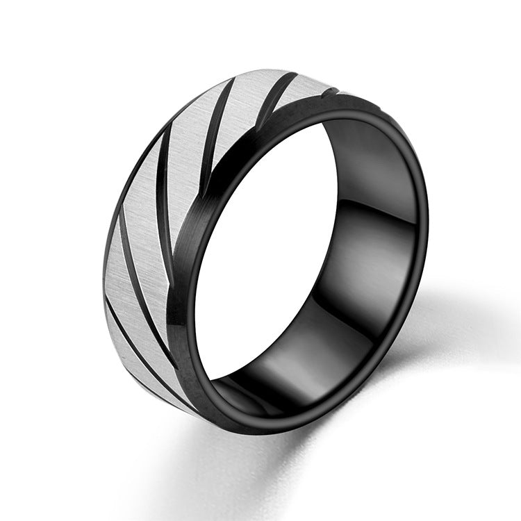 Wholesale Men's Stainless Steel Finger Rings ACC-RS-BanLan006