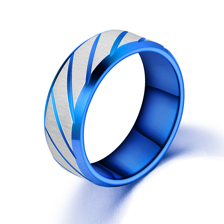 Wholesale Men's Stainless Steel Finger Rings ACC-RS-BanLan006