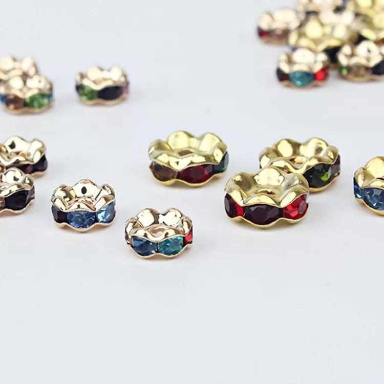 Wholesale 50pcs Wave Spacer Beads DIY Beaded Accessories Jewelry Accessories ACC-BDS-ZiGe001