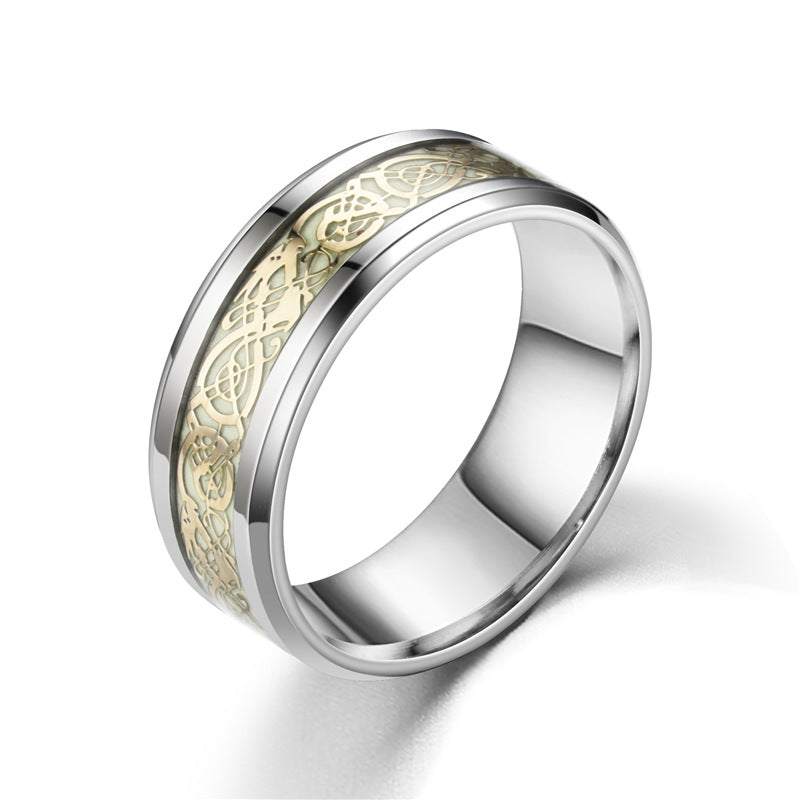 Wholesale Dragon Pattern Stainless Steel Rings ACC-RS-Banlan004
