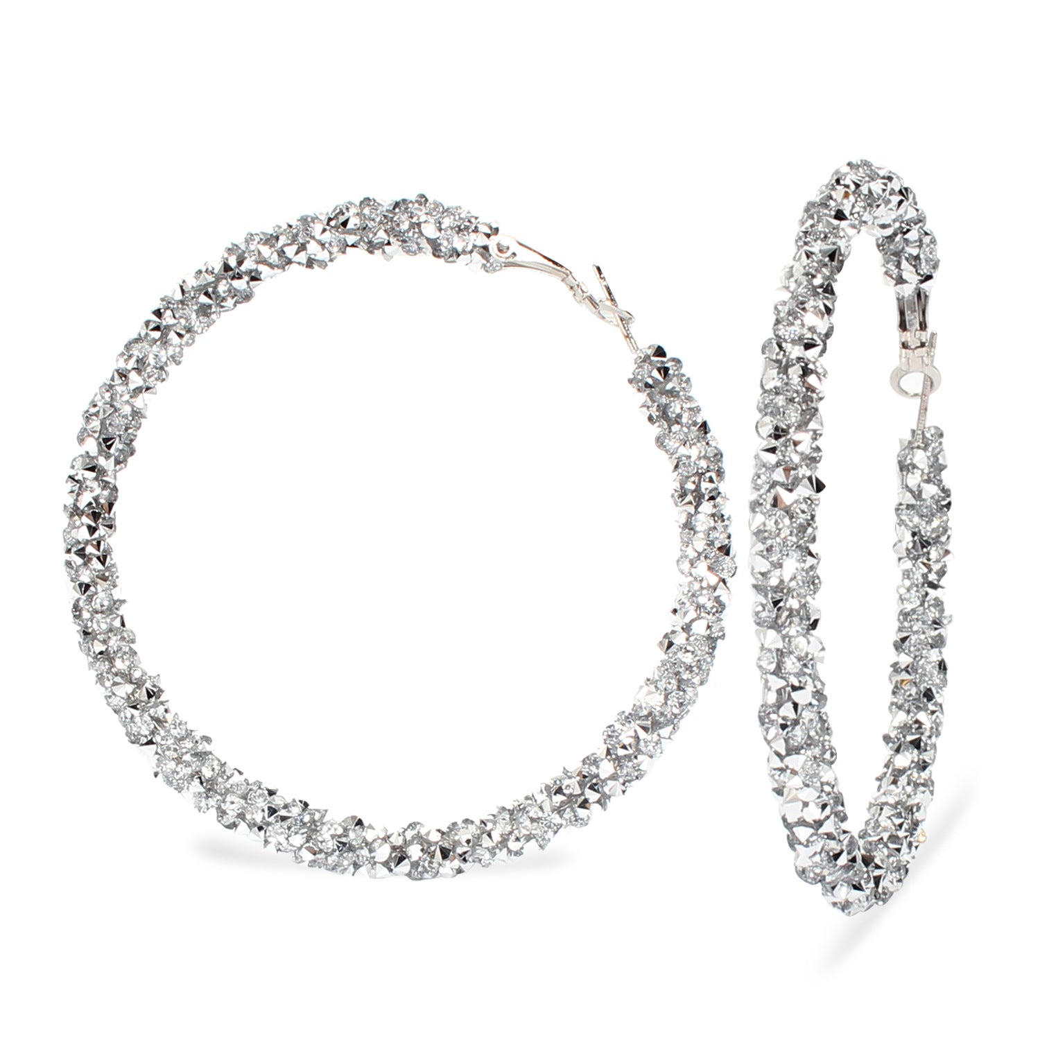 Wholesale Diamond Simple Hoop Earrings ACC-ES-Tengc002