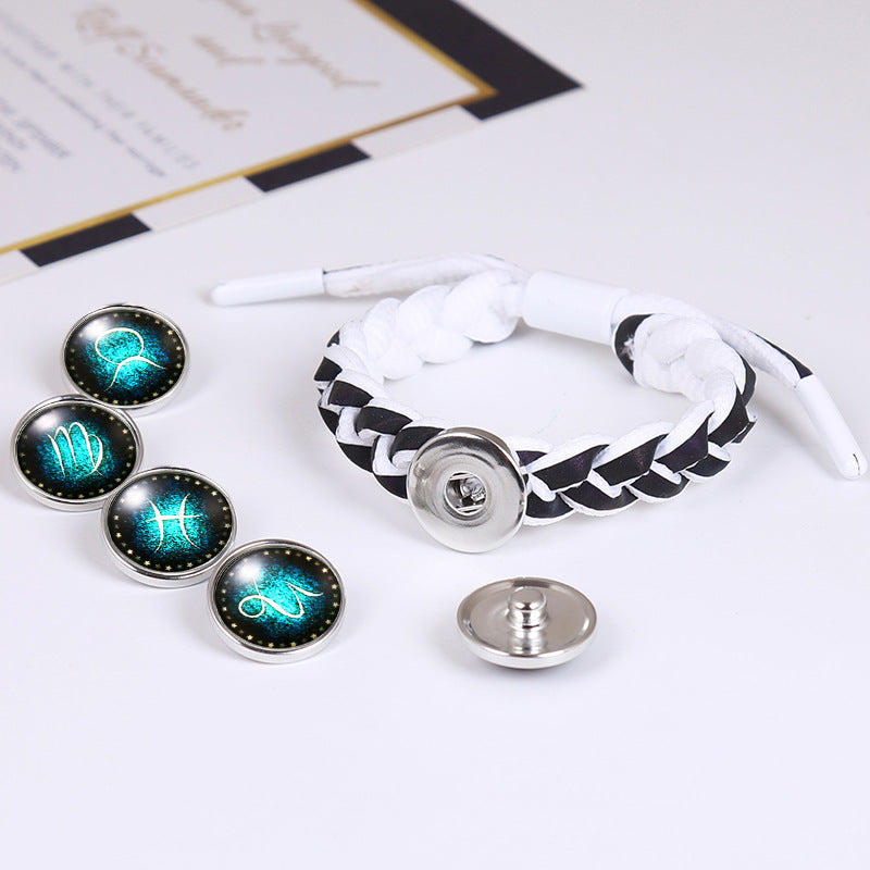 Wholesale Luminous Gemstone 12 Zodiac Bracelet ACC-BT-Saih022