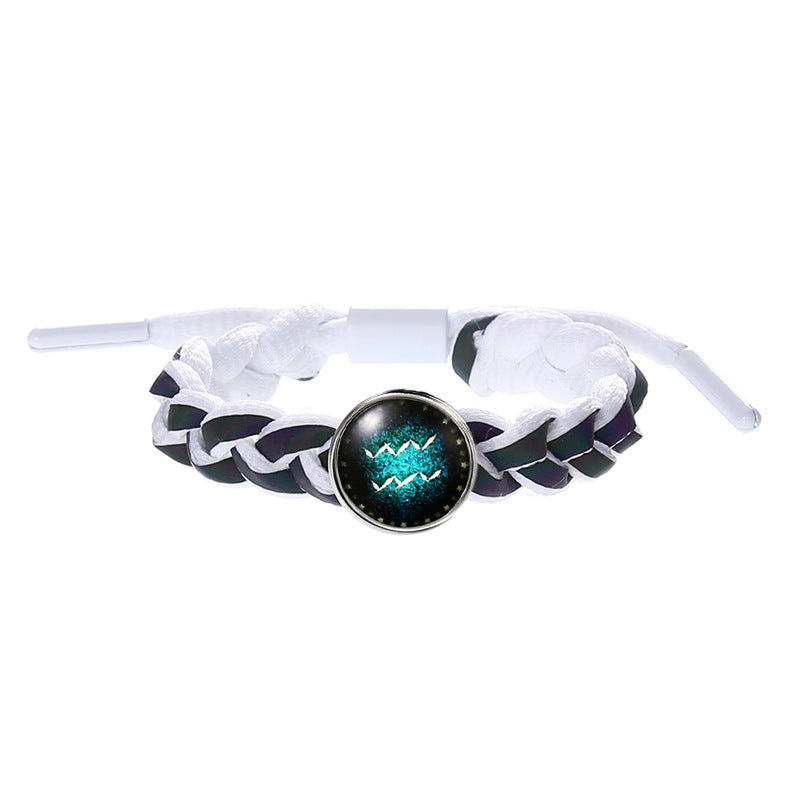 Wholesale Luminous Gemstone 12 Zodiac Bracelet ACC-BT-Saih022