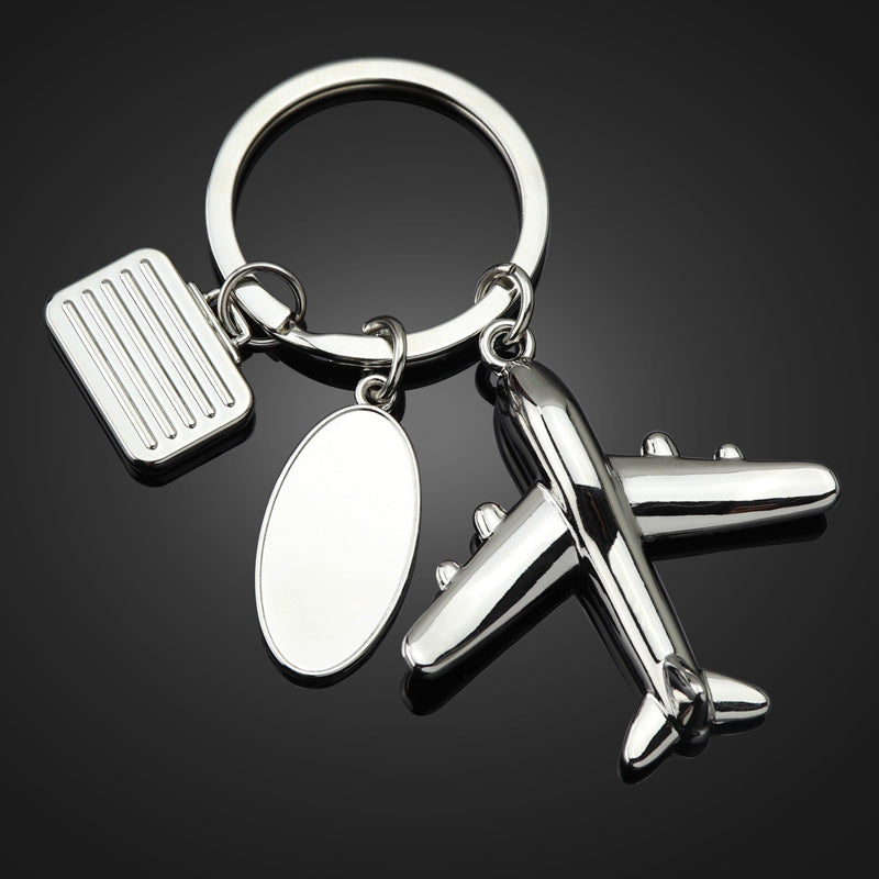 Wholesale Aircraft Engine Gift Metal Keychain